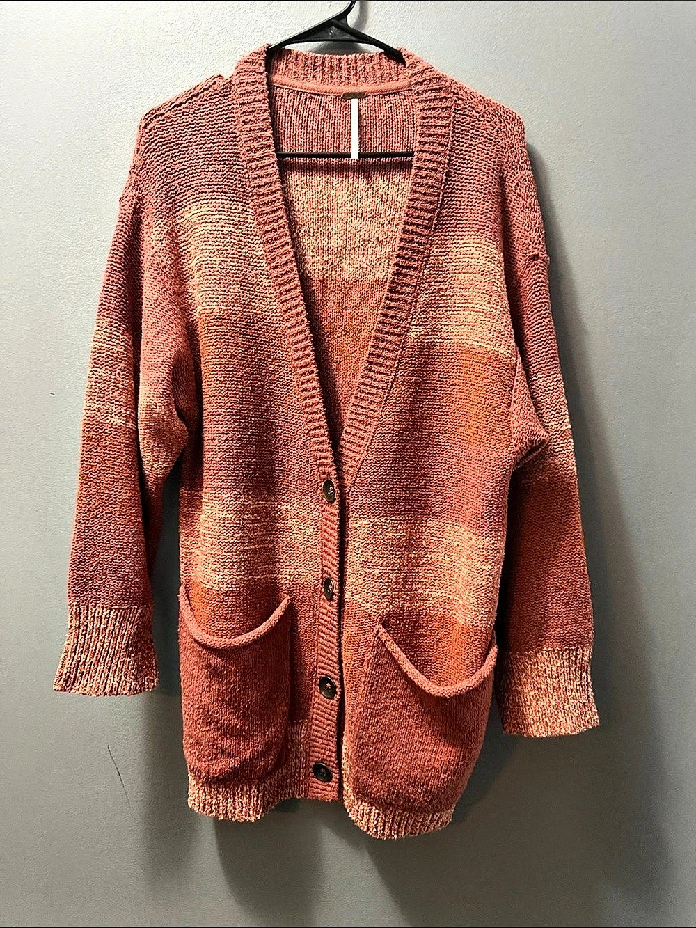 Free People Cute In This Cardi Knit Cardigan Brown XS